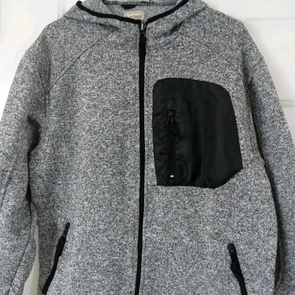Black Canyon Outfitters Gray Fleece Hoodie Men's Size Large Full Zip - Picture 3 of 6